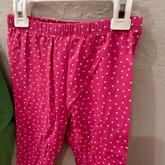 Kite Bird Appliqué Long Sleeve Shirt & Pink Polka Dot Leggings Outfit - Picture 6 of 9